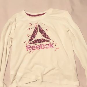 Long sleeve Reebok shirt white